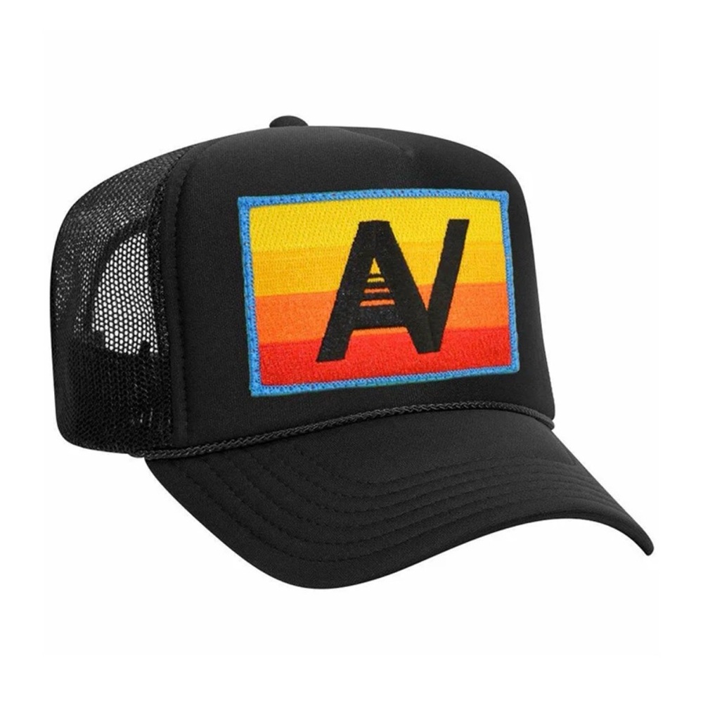 Aviator Nation LOGO RAINBOW VINTAGE TRUCKER HAT